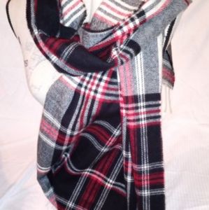 Red Plaid Blanket scarf